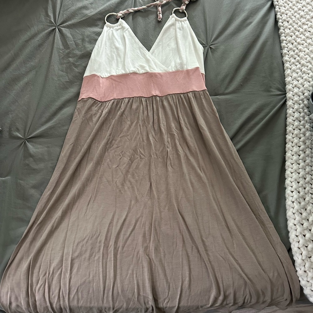 colorblock sundress